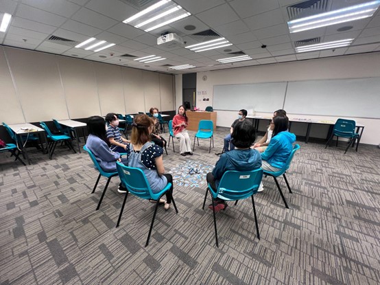 Women group doing an internal sharing workshop
